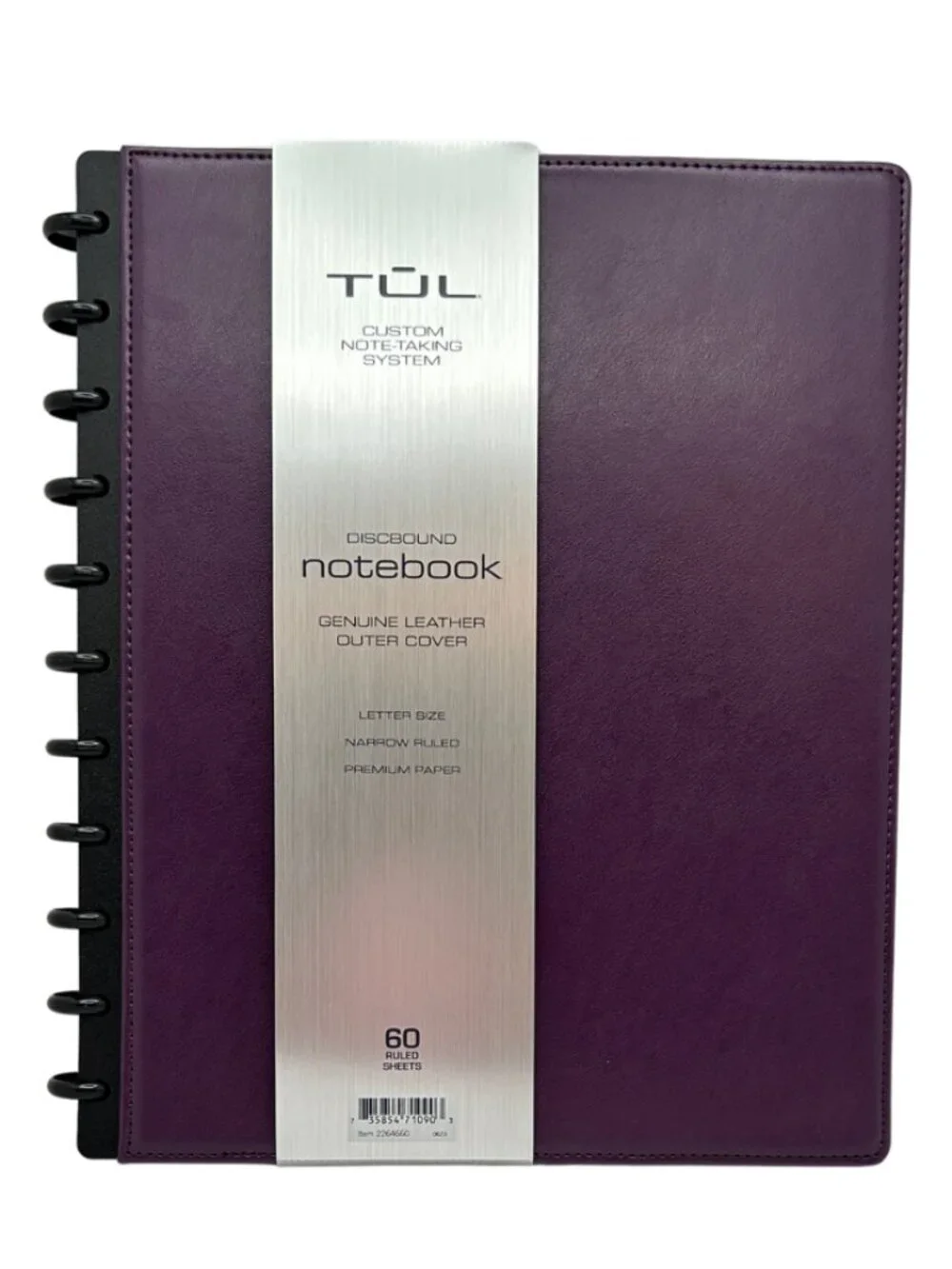Custom System Leather Notebook, 60 Sheets, PLUS 2026 Calendar/Inserts Letter
